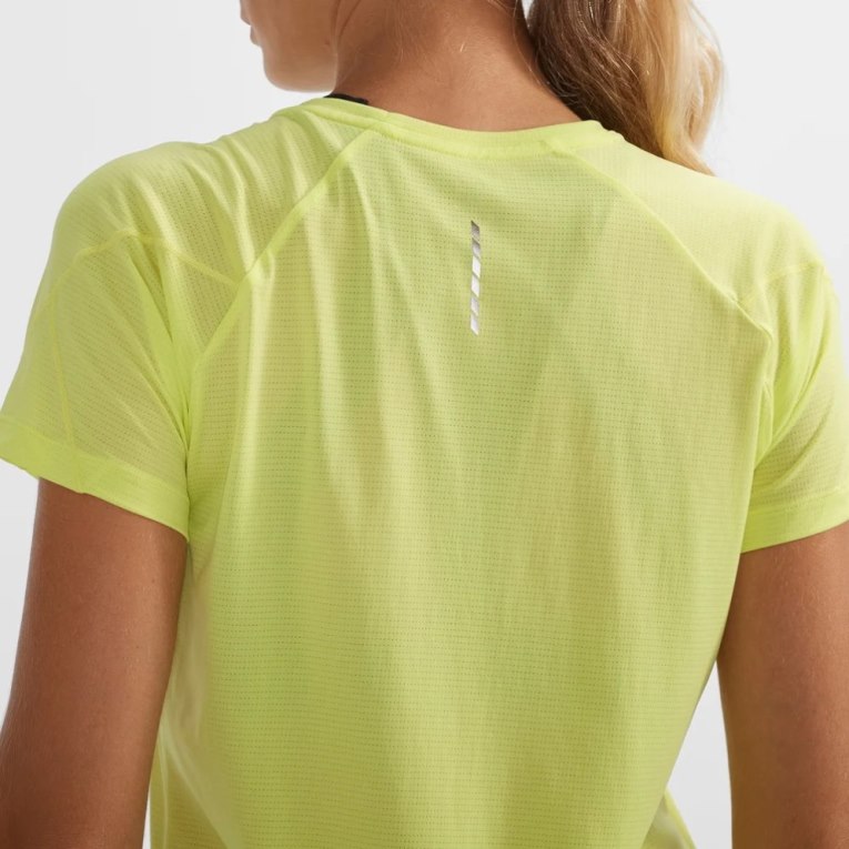 Lemon Salomon Cross Run Short Sleeve Women's T-Shirts | PH 78459W